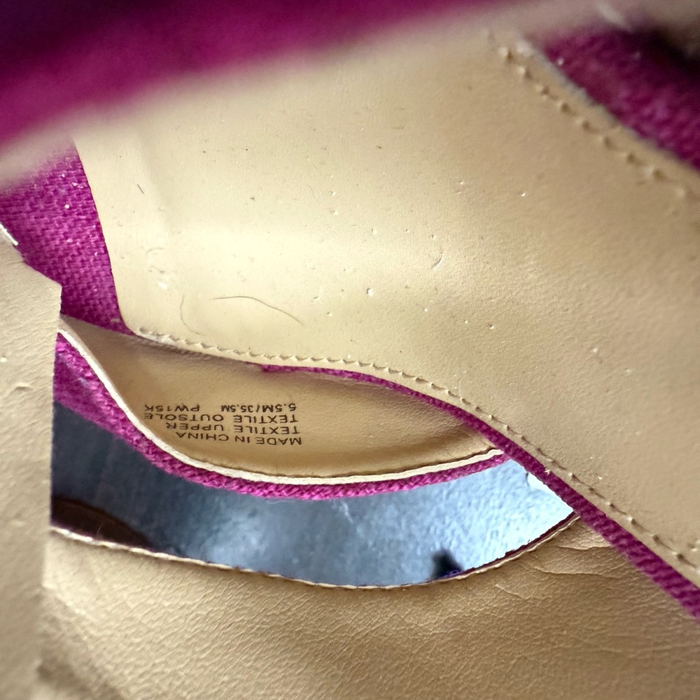 Michael Kors Fuchsia Wedge Sandals - Picture 6 of 6